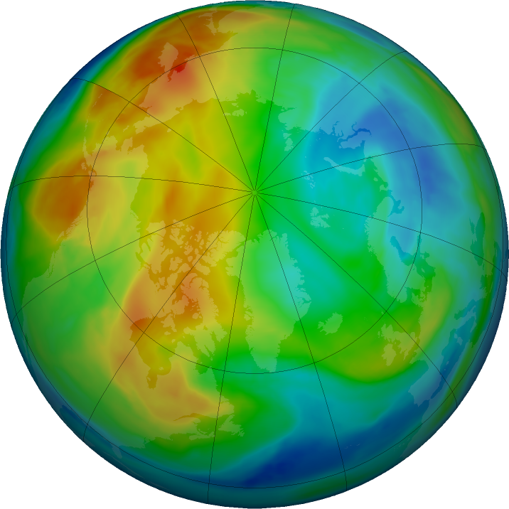 Arctic ozone map for 14 December 2017